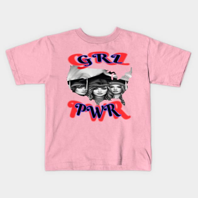 GRL PWR medical female graduates Kids T-Shirt by sailorsam1805